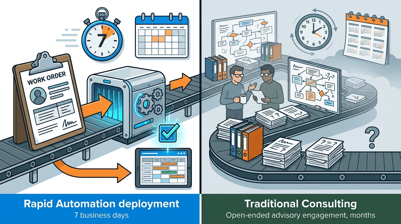 Rapid Automation vs. Traditional Consulting for Field Service