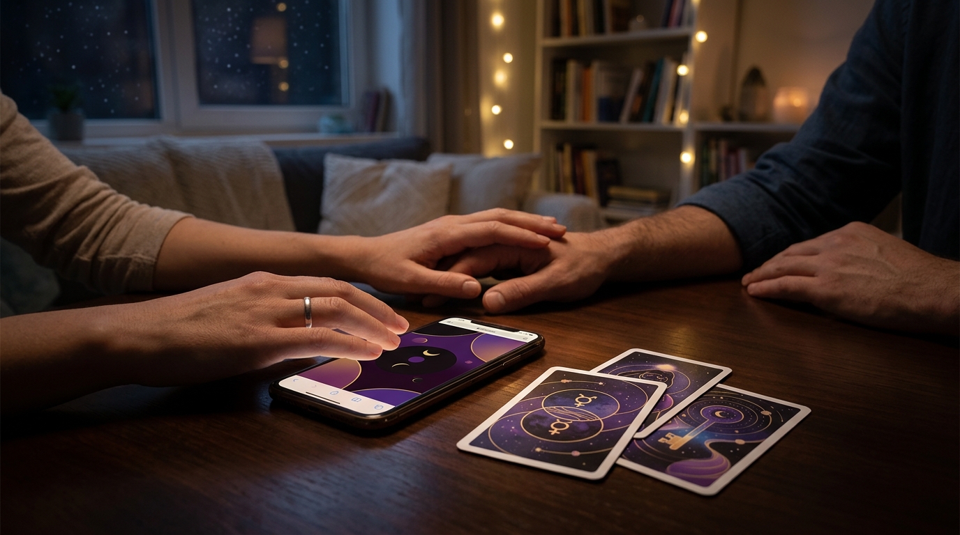 7 Steps for Doing a Synastry Reading with Your Partner on a Tar