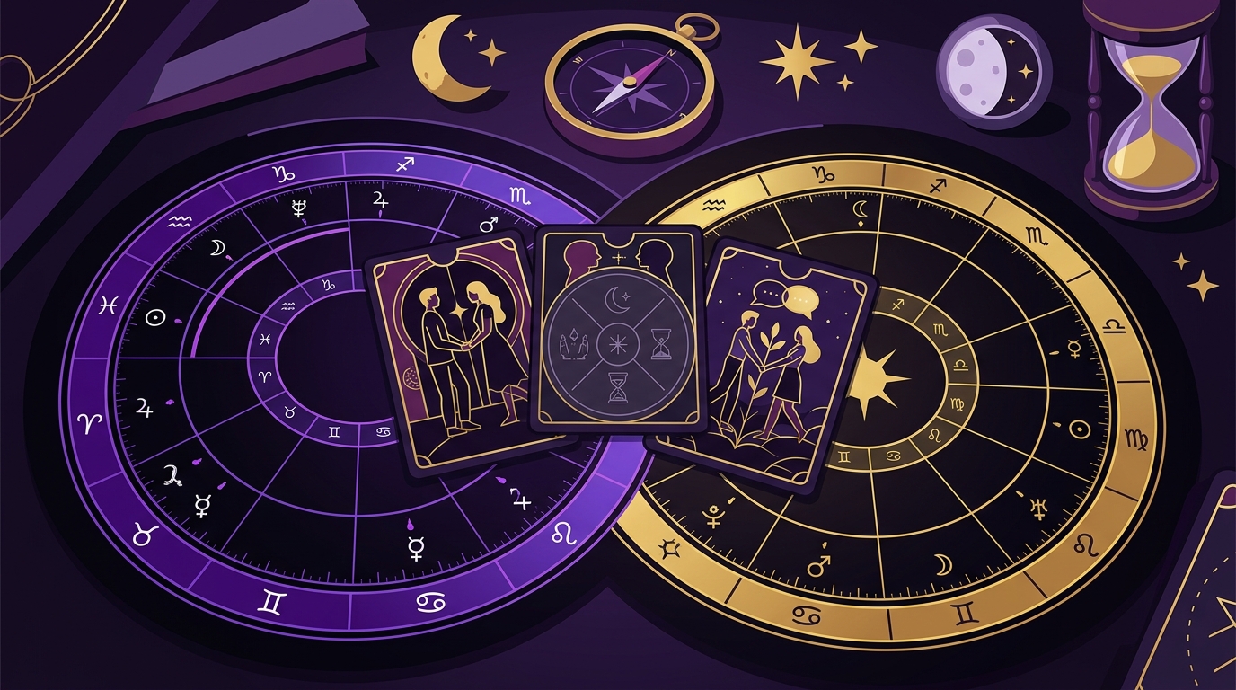7 Steps for Doing a Synastry Reading with Your Partner on a Tar