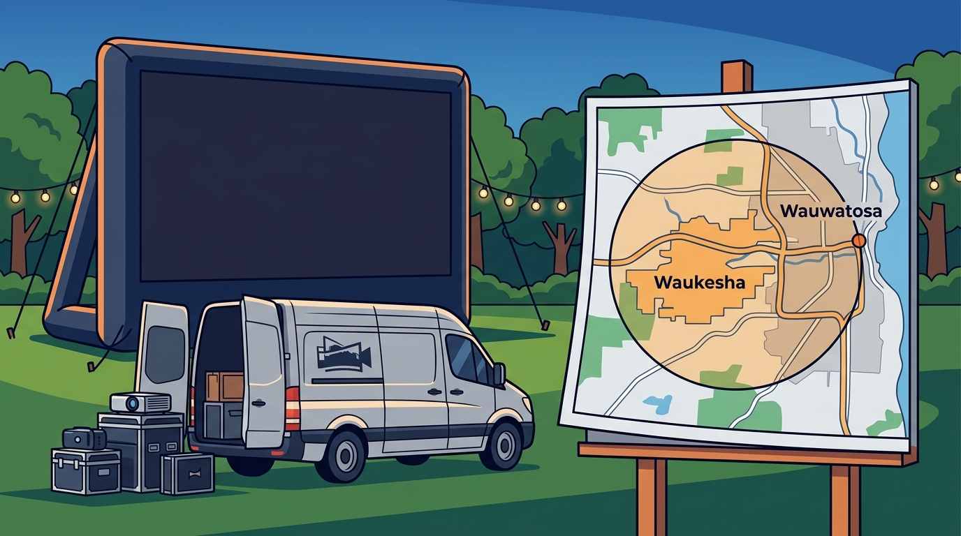 Outdoor Movie Screen Rental Companies Near Waukesha