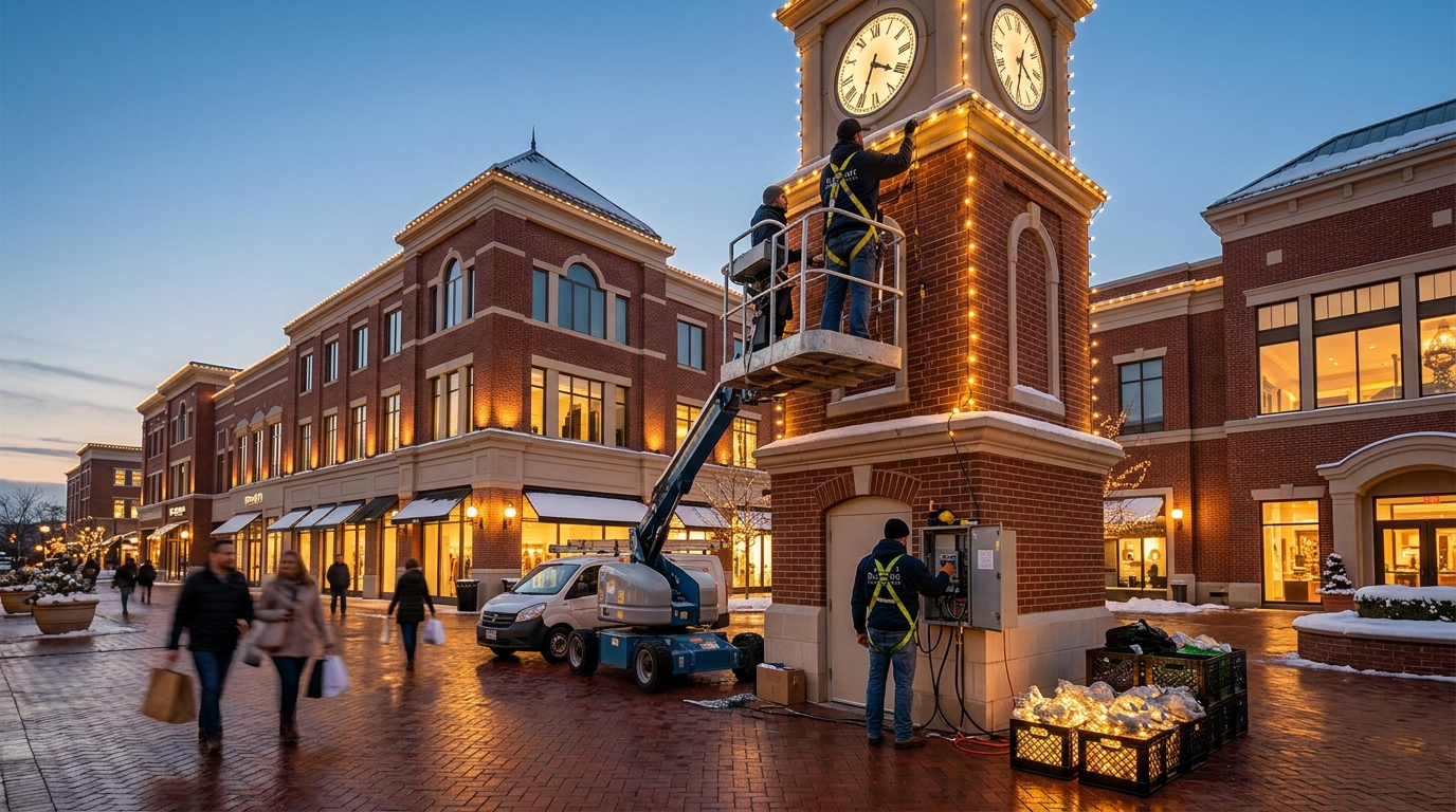 7 Steps and Timeline for Commercial Christmas Light Installation