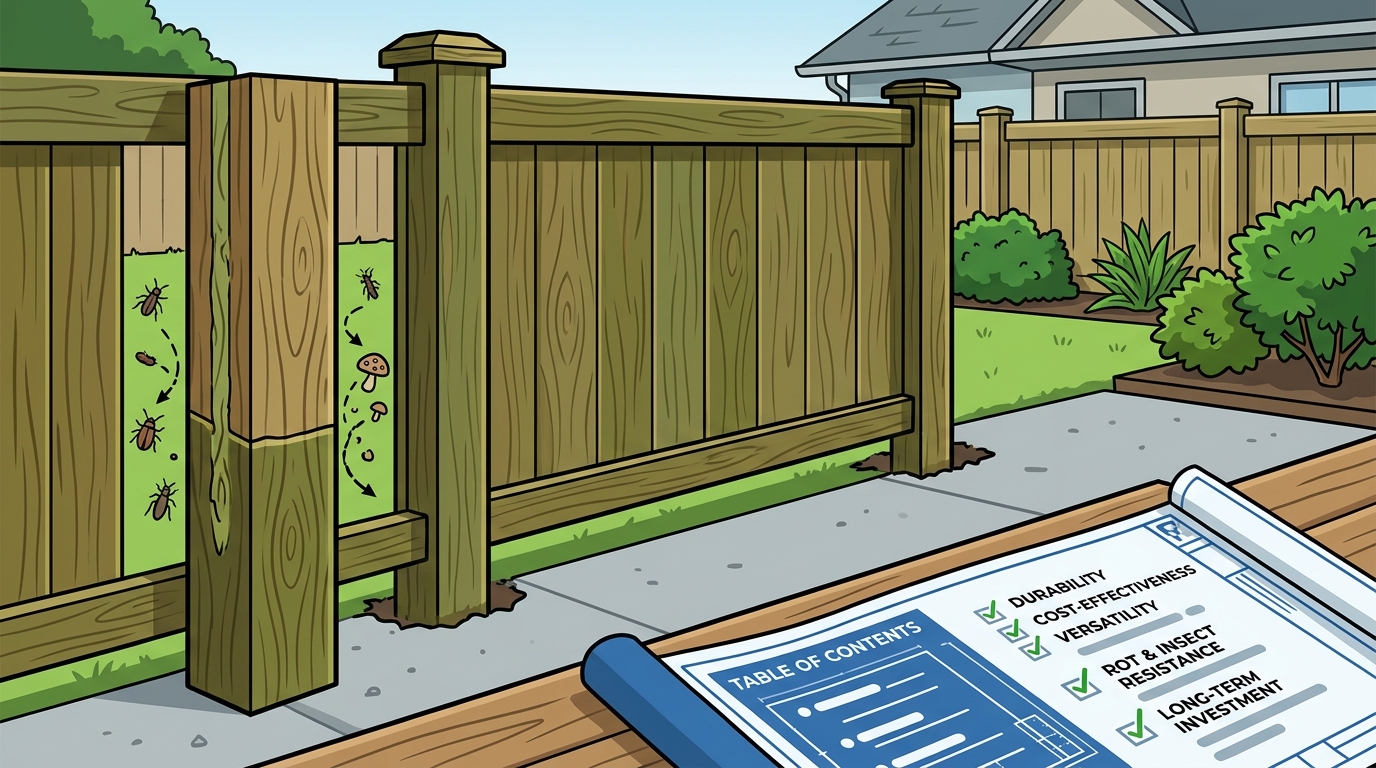 Why Pressure Treated Pine Dominates Residential Fencing