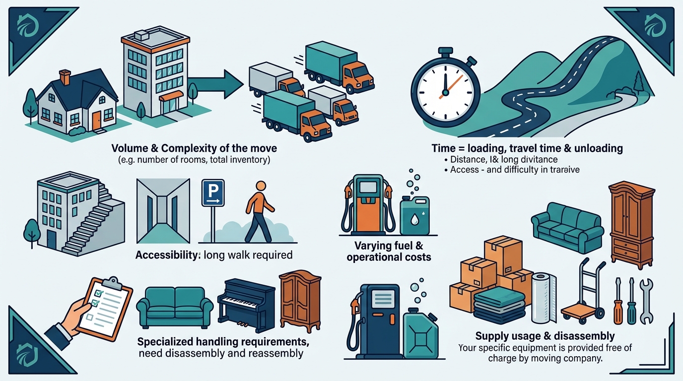 7 Key Factors That Affect Hourly Moving Costs in El Dorado Hills