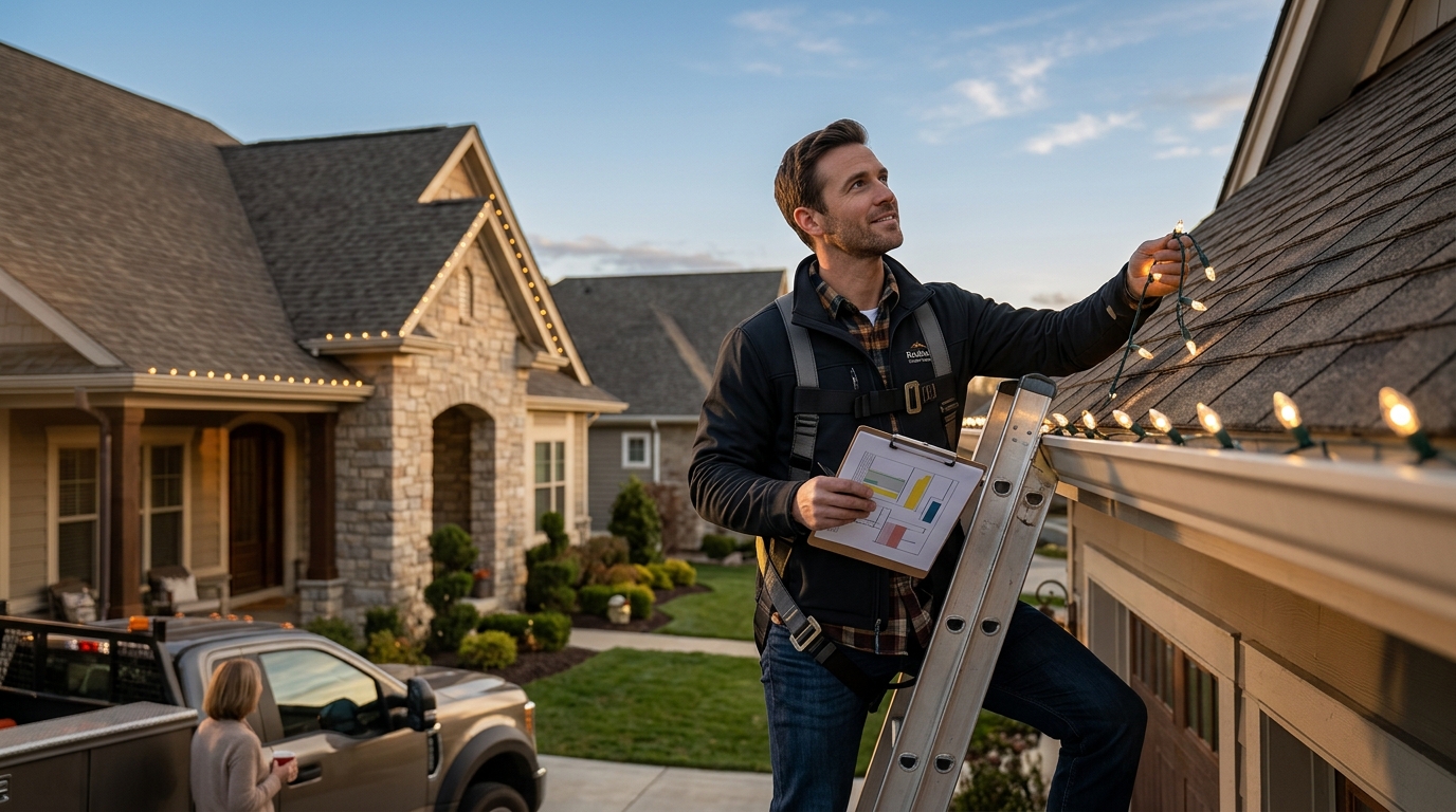 7 Main Stages of Getting Christmas Lights Installed on Your Roof