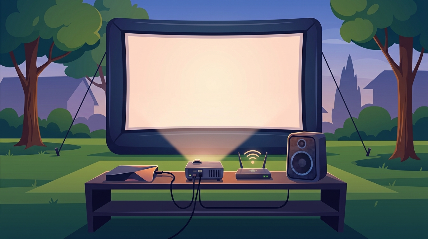 Outdoor Movie Screen Rental Companies Near Brookfield, Wisconsin