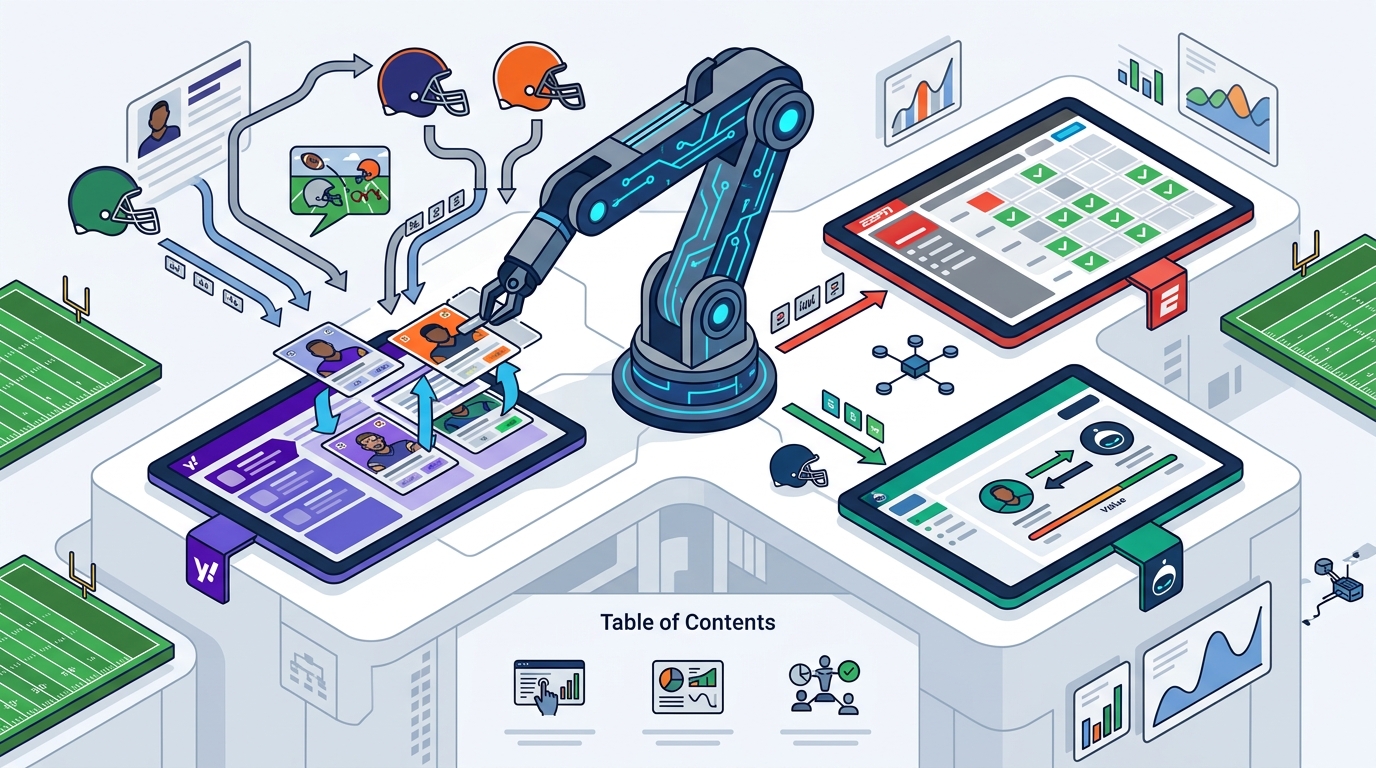 How Fantasy Football Advice Works Across Yahoo, ESPN, and Slee