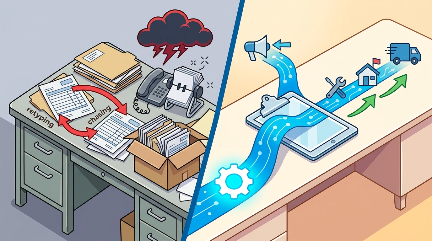 Eliminate Manual Data Entry in Field Service Offices