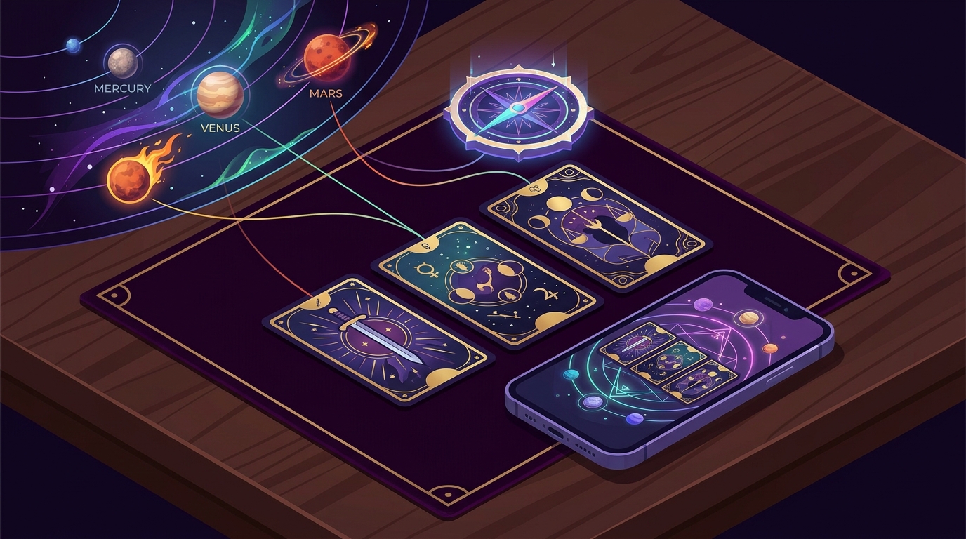 7 Ways Planetary Transits Influence Daily Tarot Readings