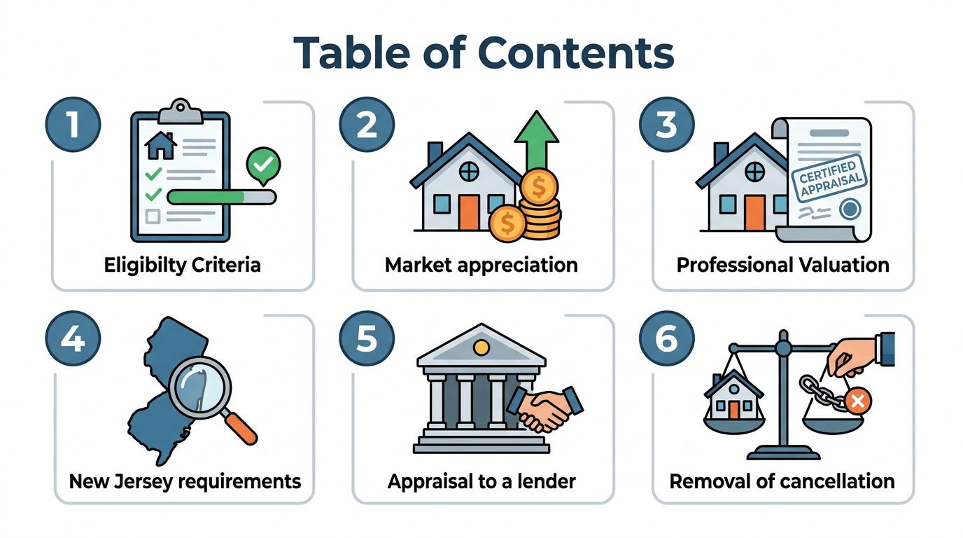PMI Removal Eligibility in New Jersey: Appraisal Requirements
