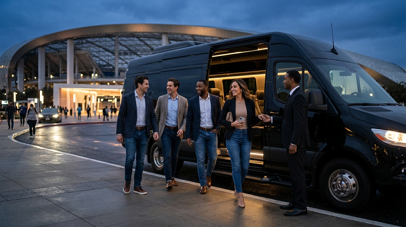 Private Charter Benefits for SoFi Stadium Events
