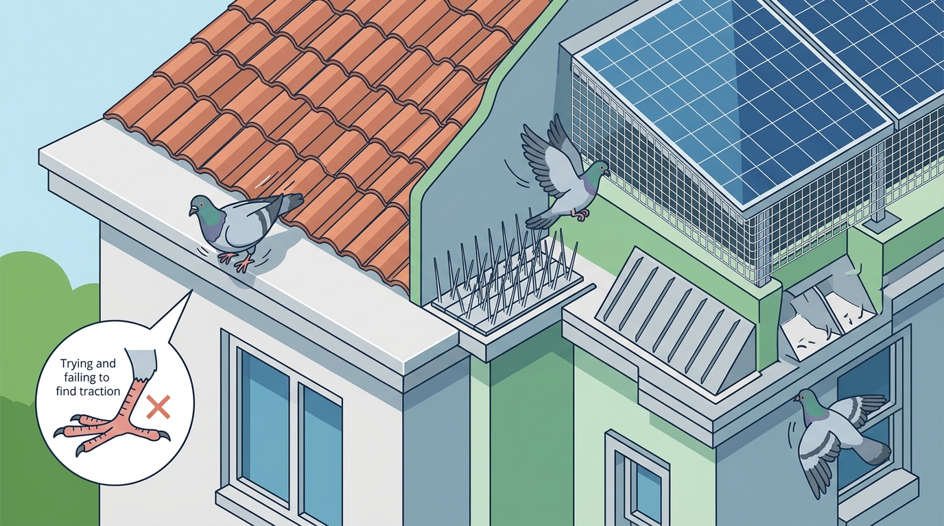 How Physical Barriers Stop Pigeons From Returning