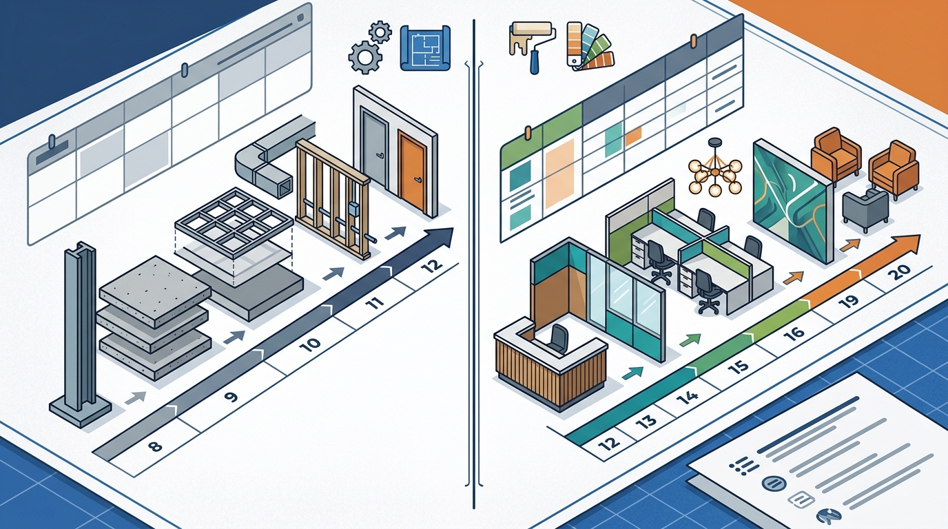 Cat A vs Cat B Office Fit Out: Stages and Timeline