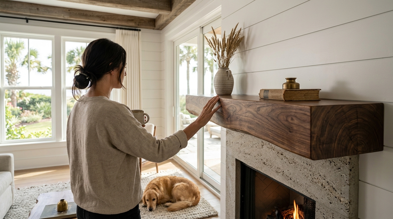Why Solid Walnut Is the Ideal Wood for Handcrafted Mantels