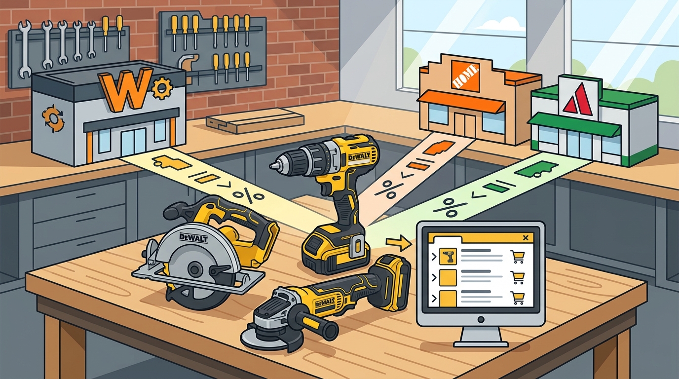 Where to Find DeWalt Tool Deals: Woot, Home Depot, and Ace