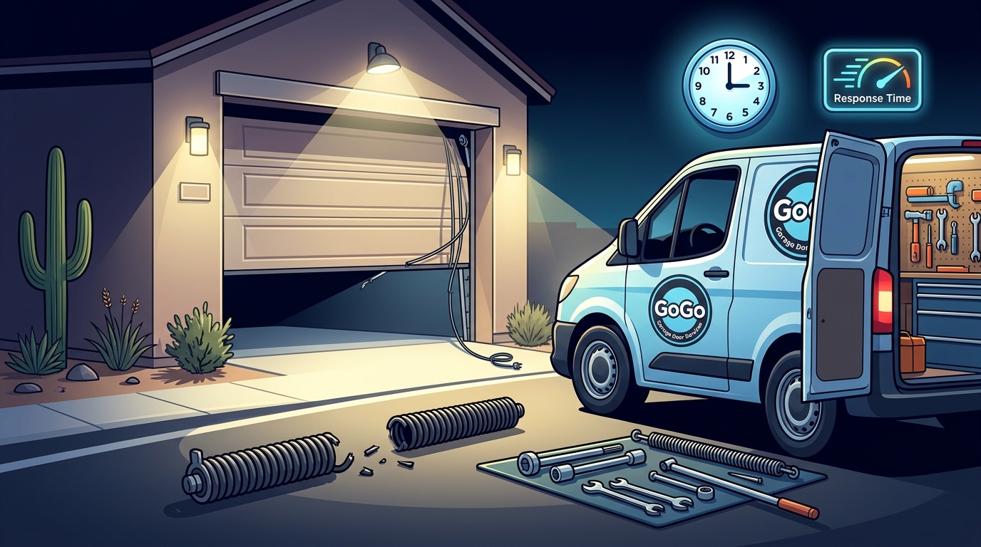 24 Hour Garage Door Repair Options in Queen Creek