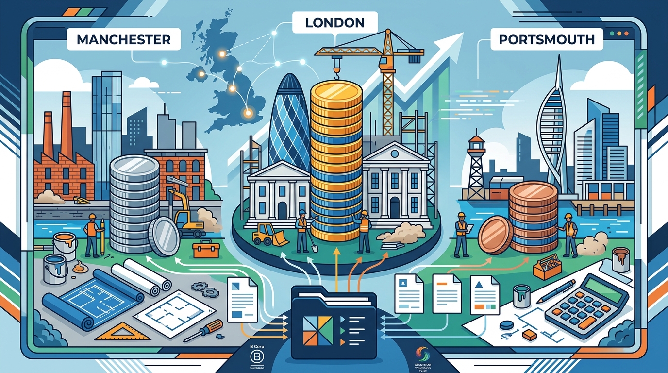 Office Refurbishment Costs: London vs Manchester vs Portsmouth