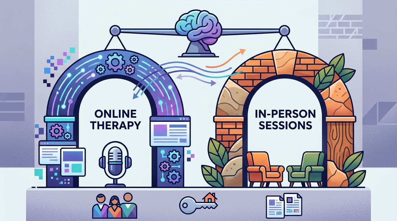 Online Therapy vs In Person Sessions: Effectiveness Guide