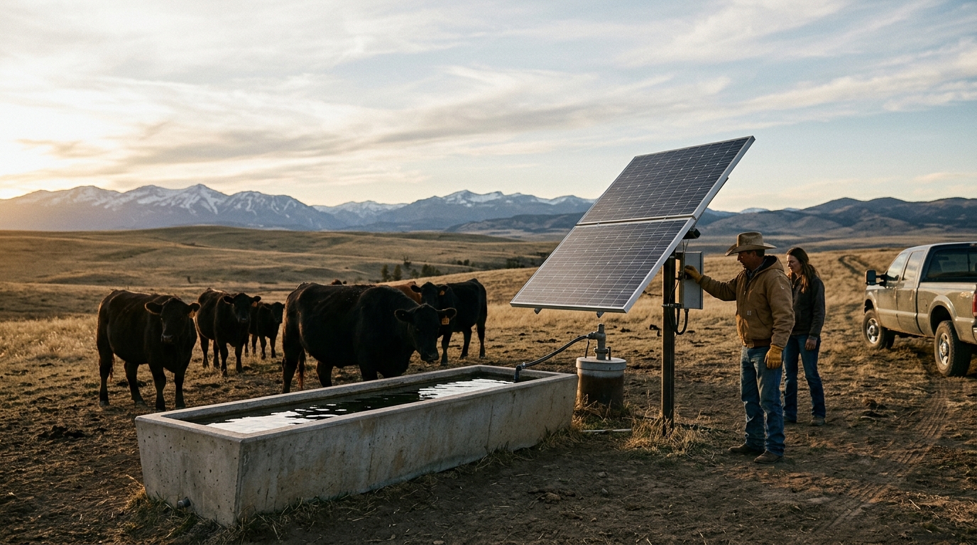 Budgeting for Solar Livestock Watering Systems in Wyoming