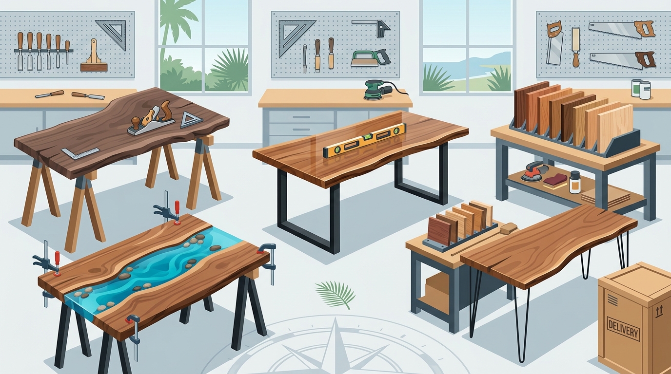 5 Top Rated Artisan Woodworking Shops for Live Edge Tables in 20
