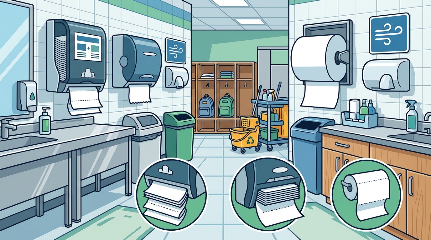 Multifold Paper Towels vs. Other Options for School Bathrooms