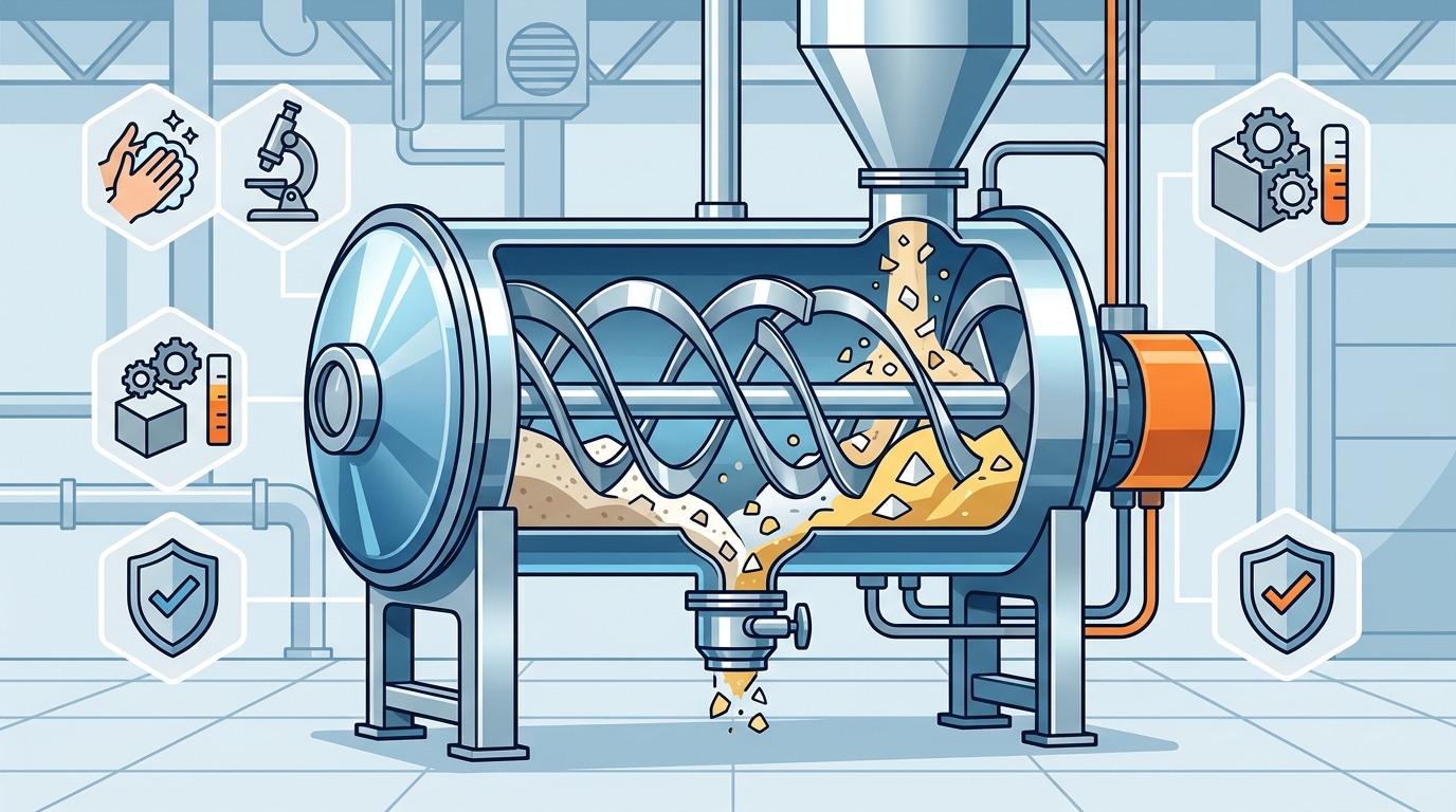 Why Manufacturers Choose Stainless Steel Ribbon Blenders