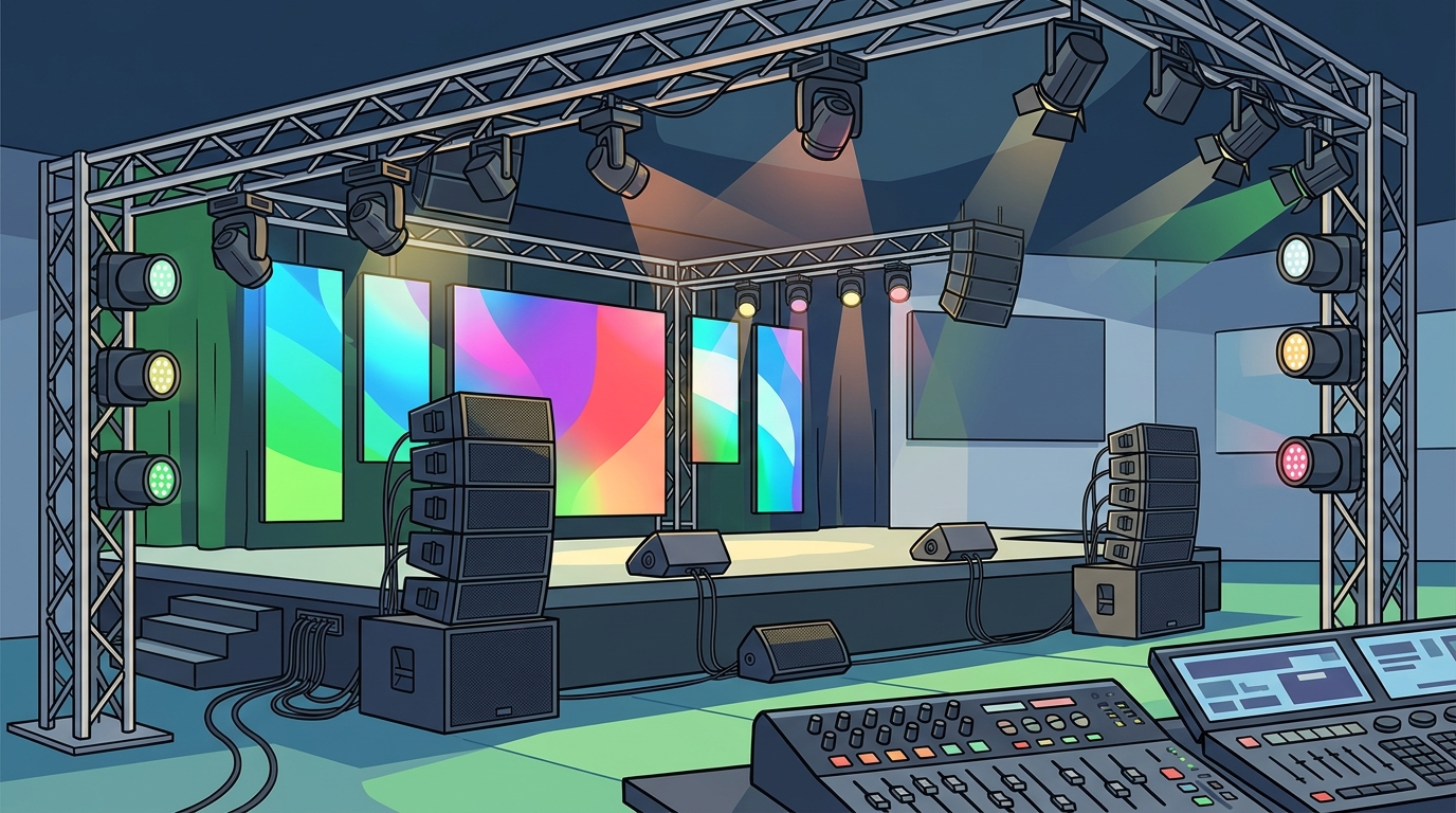 Leander Event Spaces with Pro Lighting and Sound