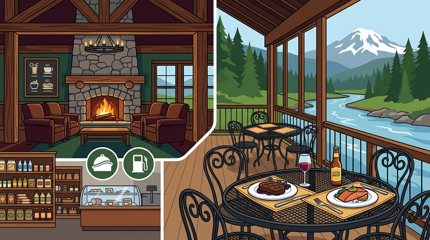 Dining at a Mountain Lodge Near Mount Rainier: What to Expect