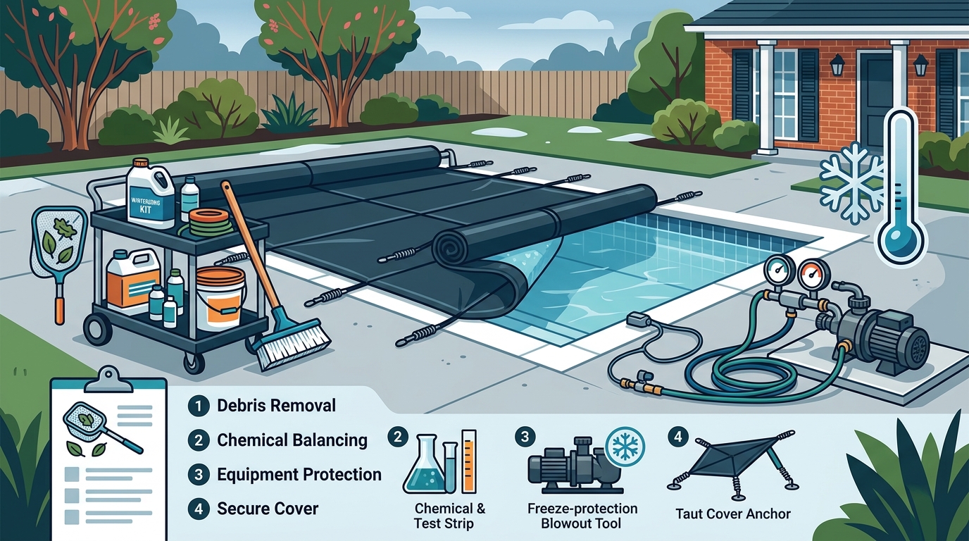 What Does Professional Pool Winterization in Baton Rouge Involve