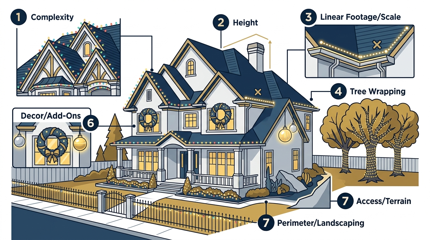 7 Main Factors That Drive Up Christmas Light Installation Prices
