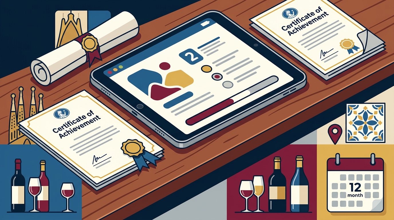 WSET Level 1 Online in Barcelona: Digital Exam Options