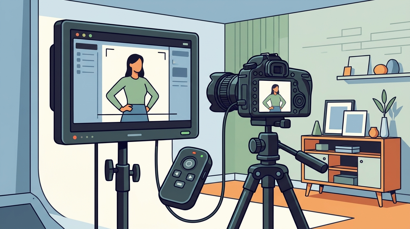 Self-Portrait Studio Guide: Live Monitors and Wireless Remotes