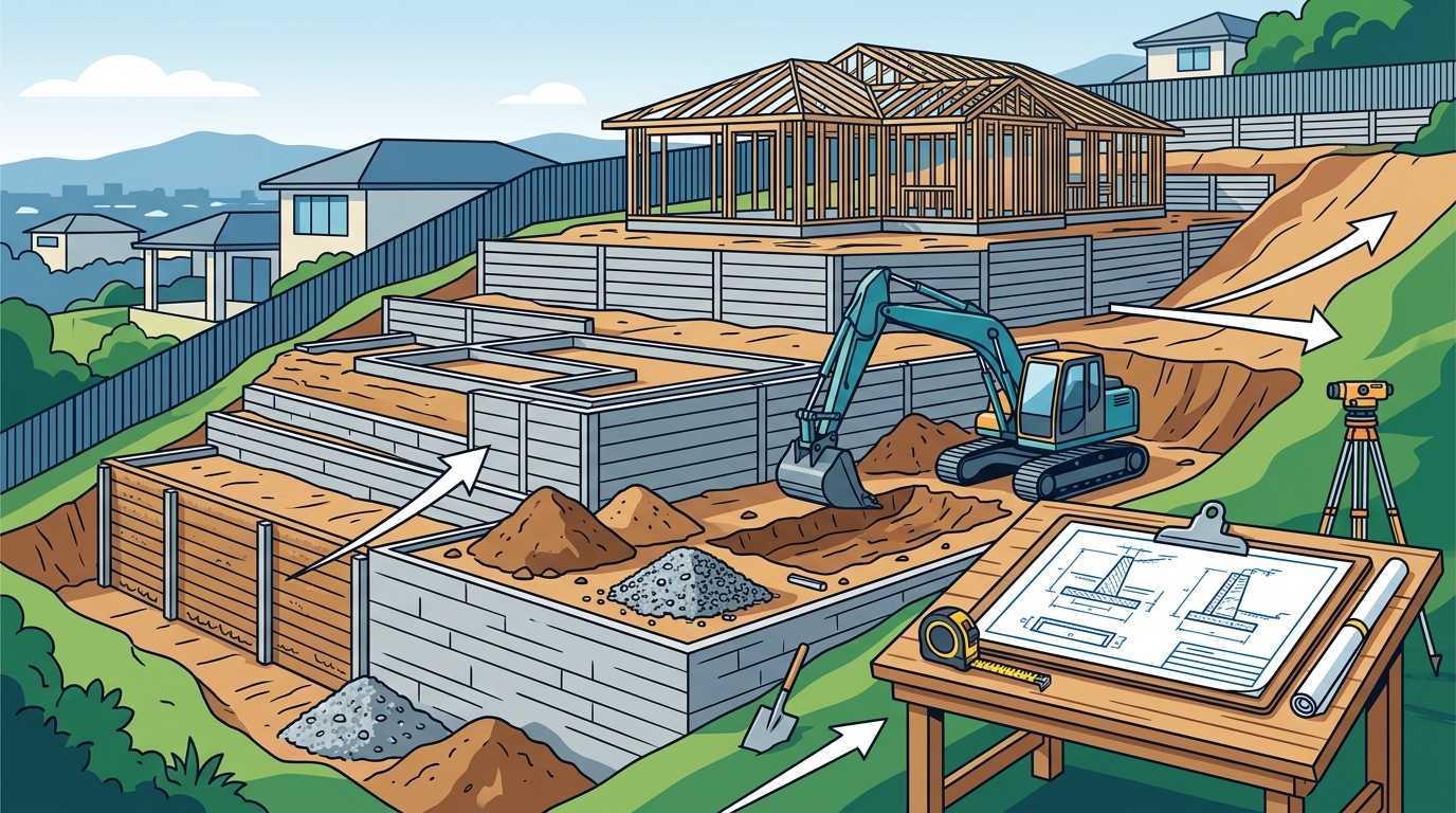 Retaining Walls: Cost and Timeline Impact on Steep Sydney Blocks
