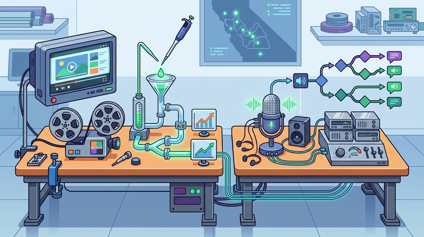 Low-Cost Testing Strategies for Video Ads and Chatbots