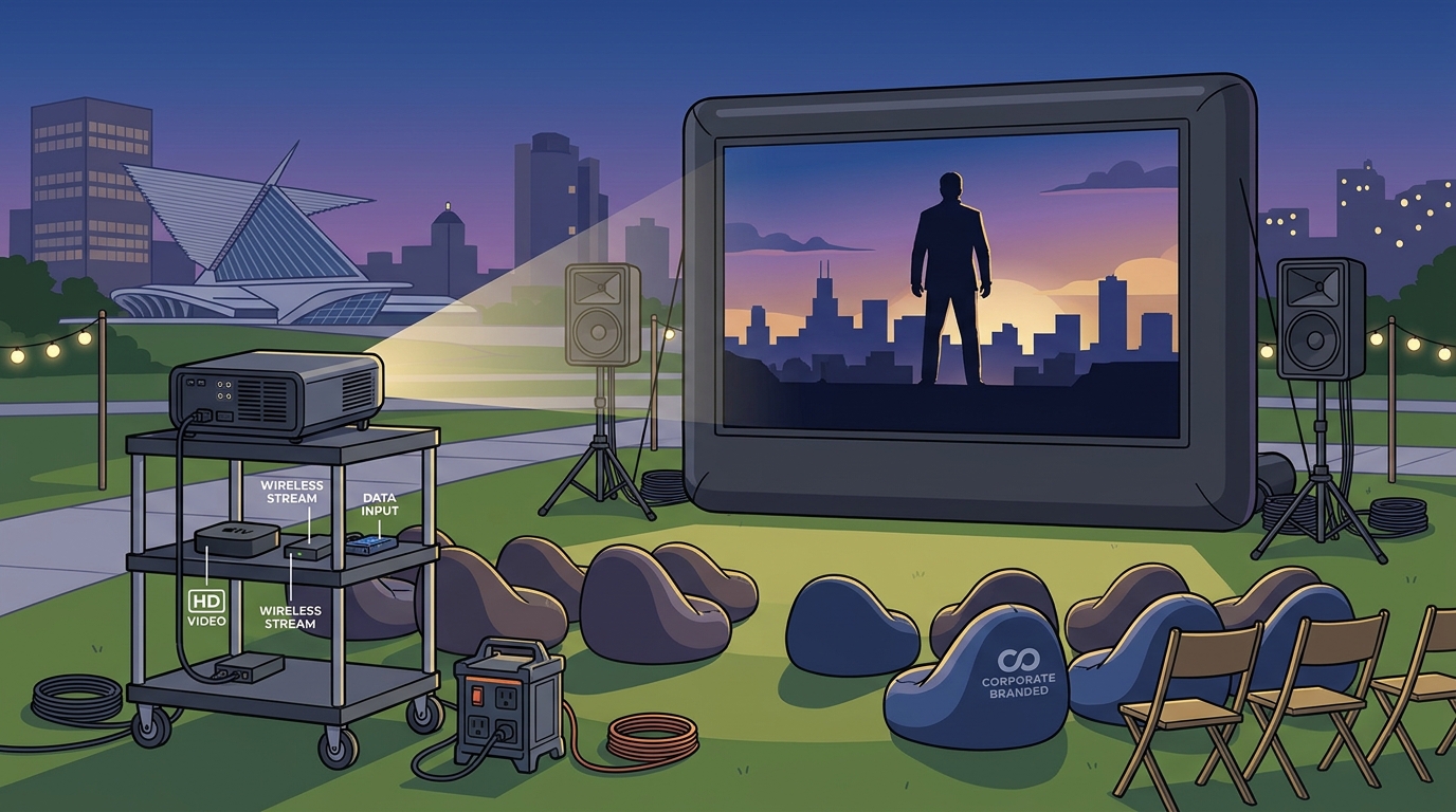 Best Projector Packages for Milwaukee Corporate Movie Nights