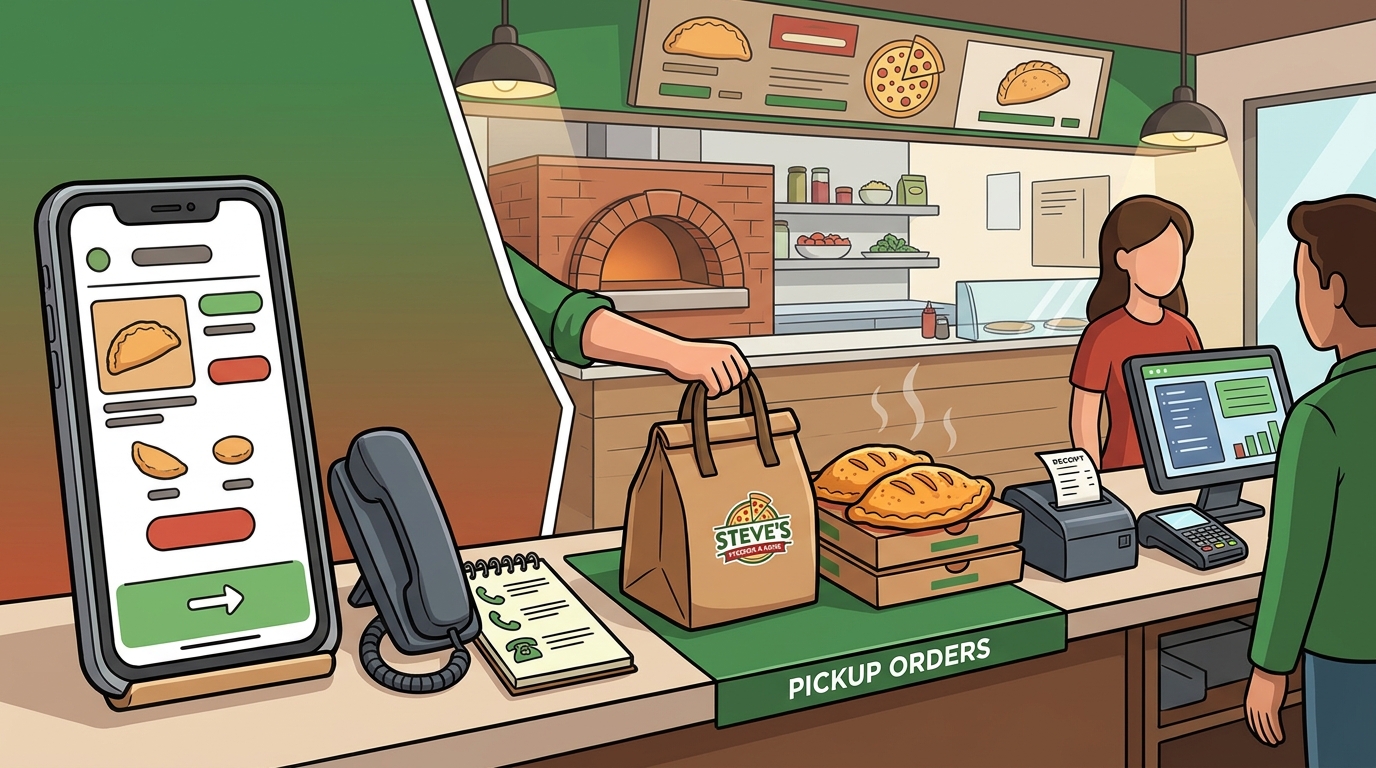 Steve's Pizzeria & More Calzone Pickup Guide