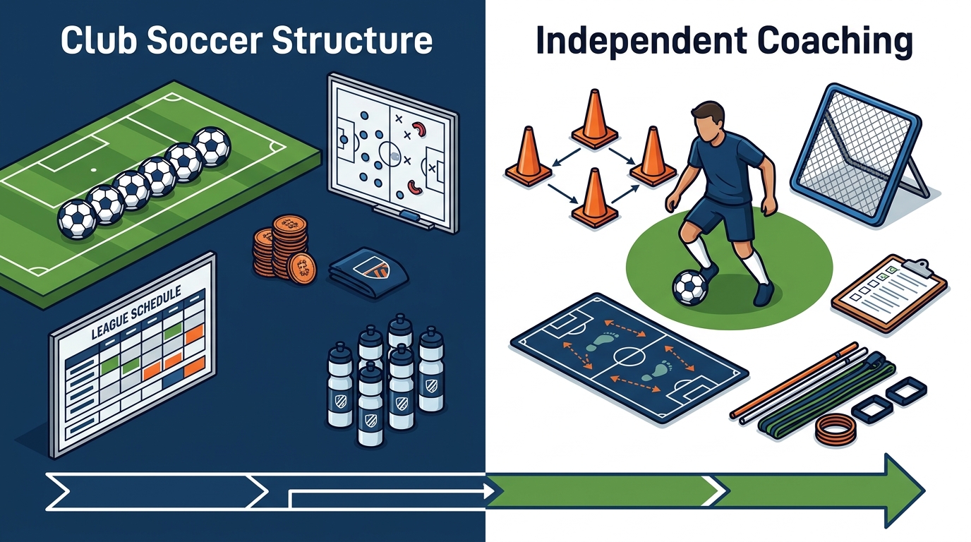 Club Soccer Structure vs. Independent Coaching