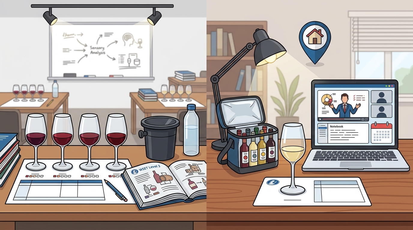 Online vs Classroom WSET Tasting: The Real Difference