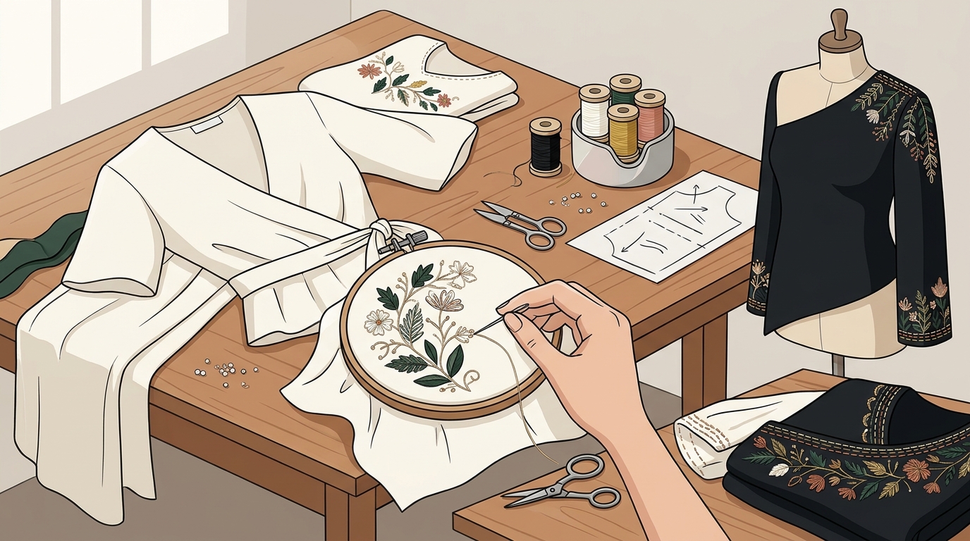 What Does Hand Embroidered Fashion Actually Involve and Why It's