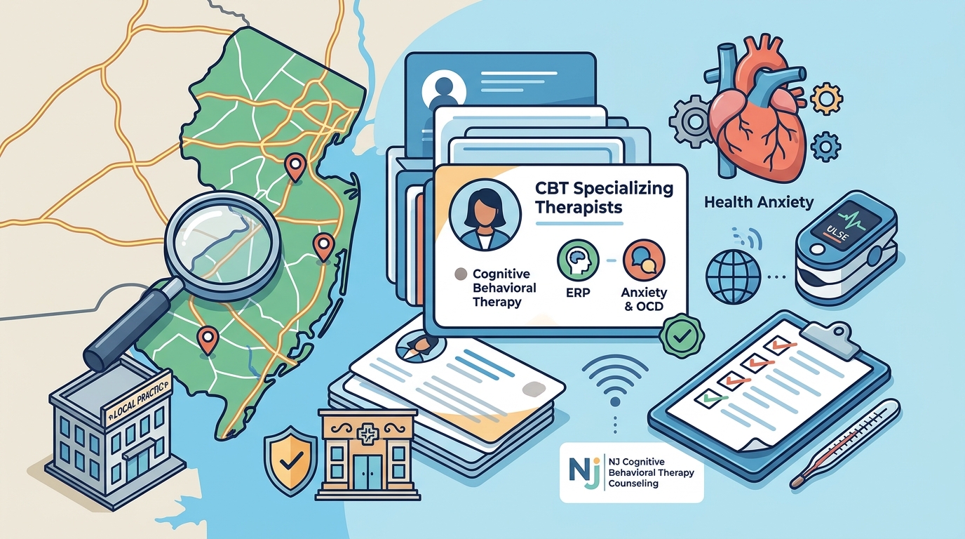 Find a CBT Therapist for Health Anxiety in NJ