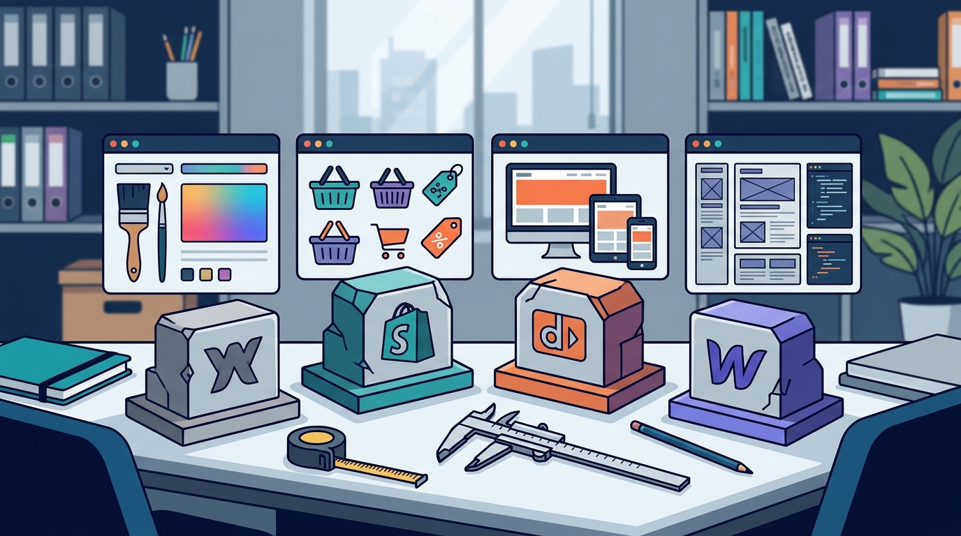 Web Platform Comparison: Wix, Shopify, Duda, or Webflow