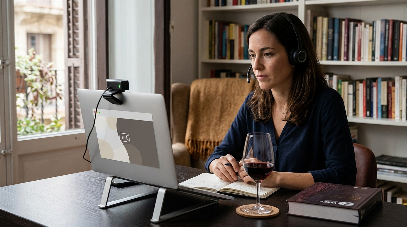 Remote Exam Supervision in Online Wine Certification