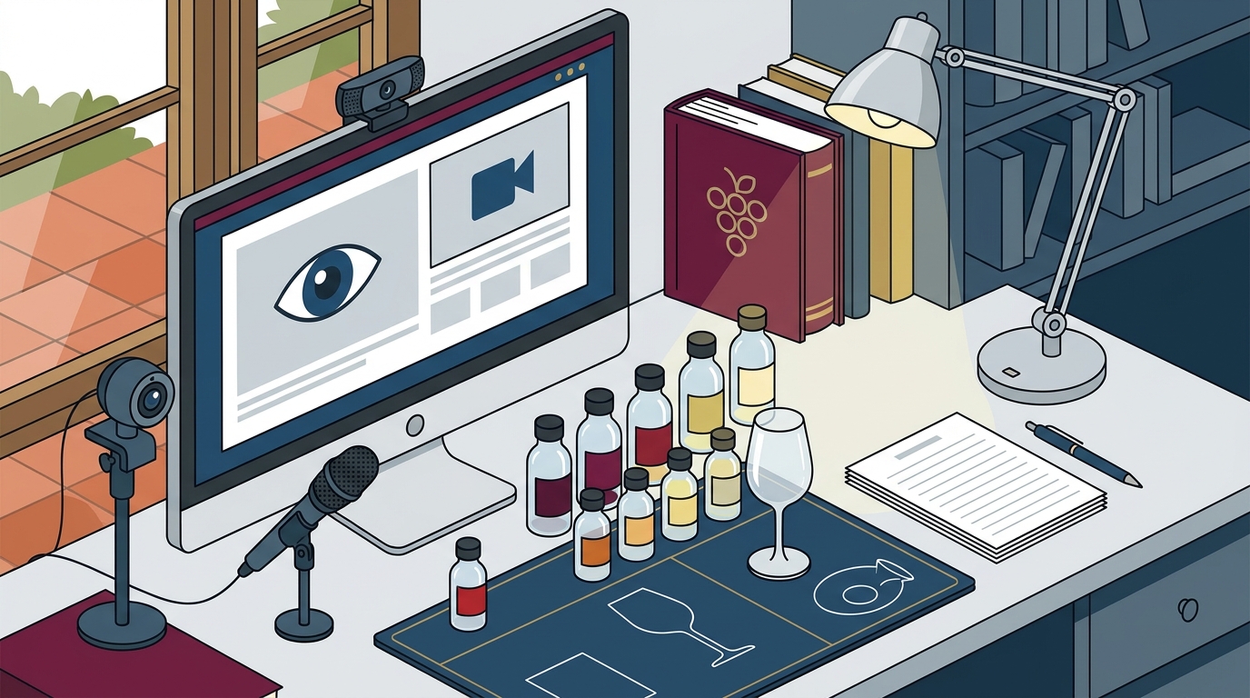 Remote Exam Supervision in Online Wine Certification