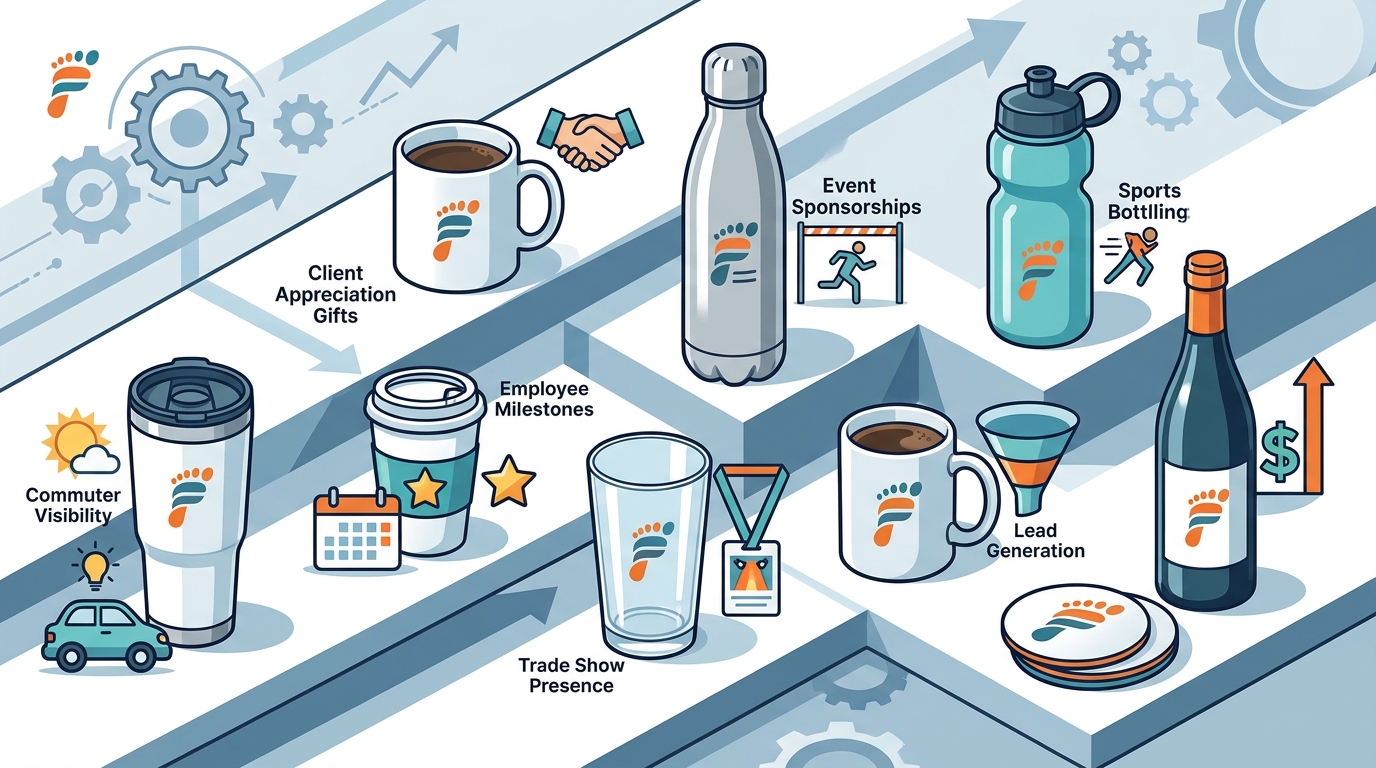 7 Strategic Ways to Integrate Custom Drinkware into Marketing