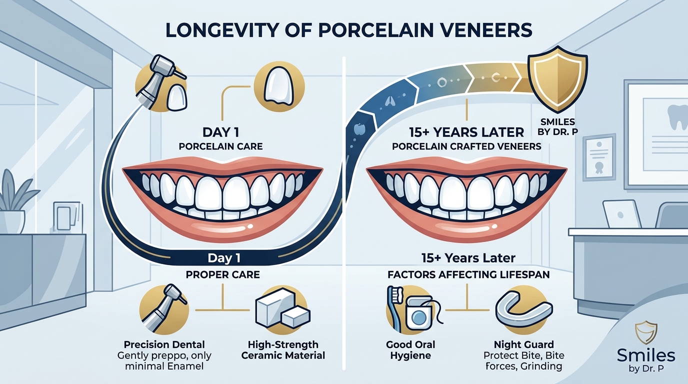 How Long Do Porcelain Veneers Last? Lifespan Guide