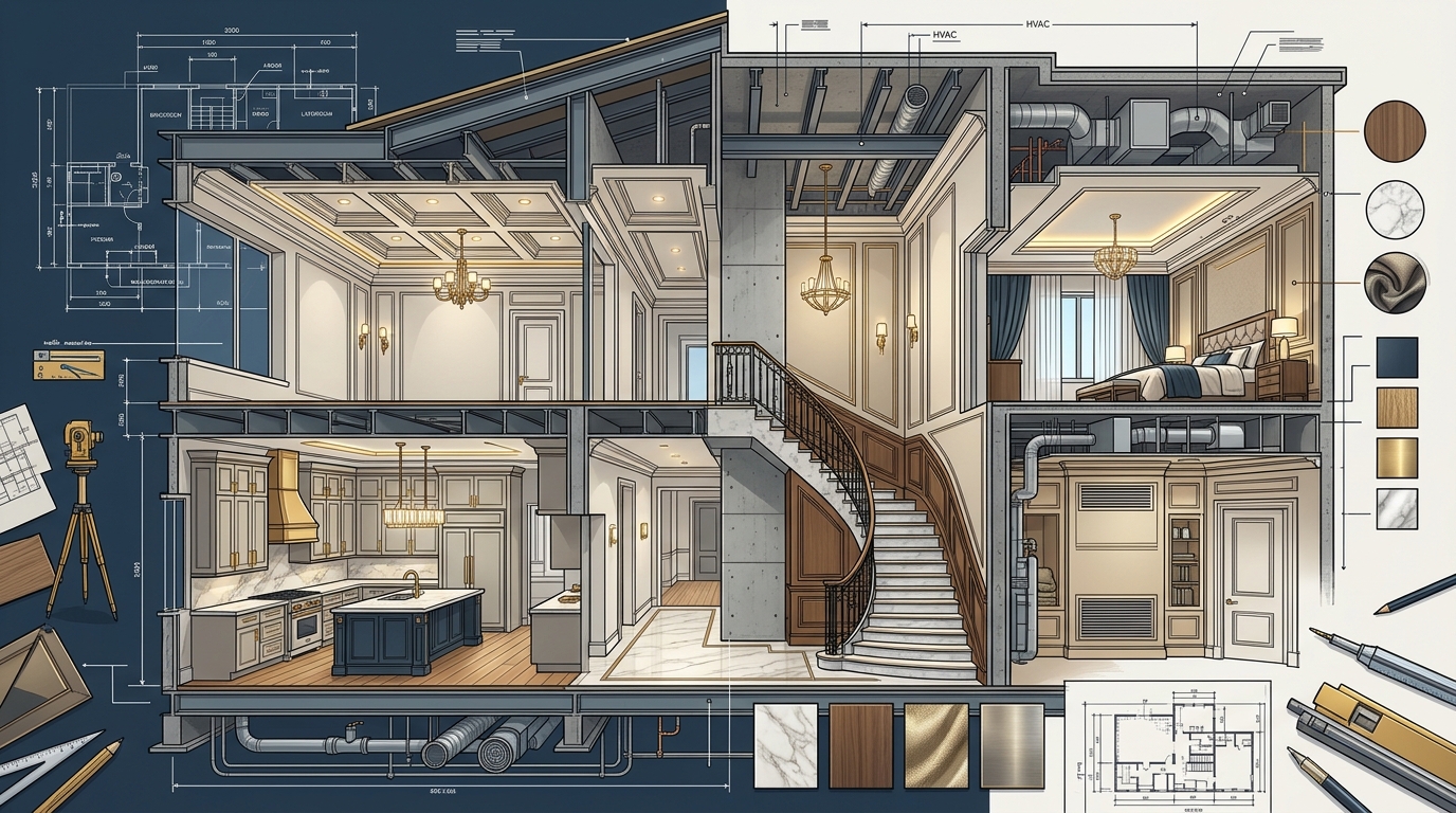 7 Key Steps Luxury Designers Use to Merge Construction and Inter