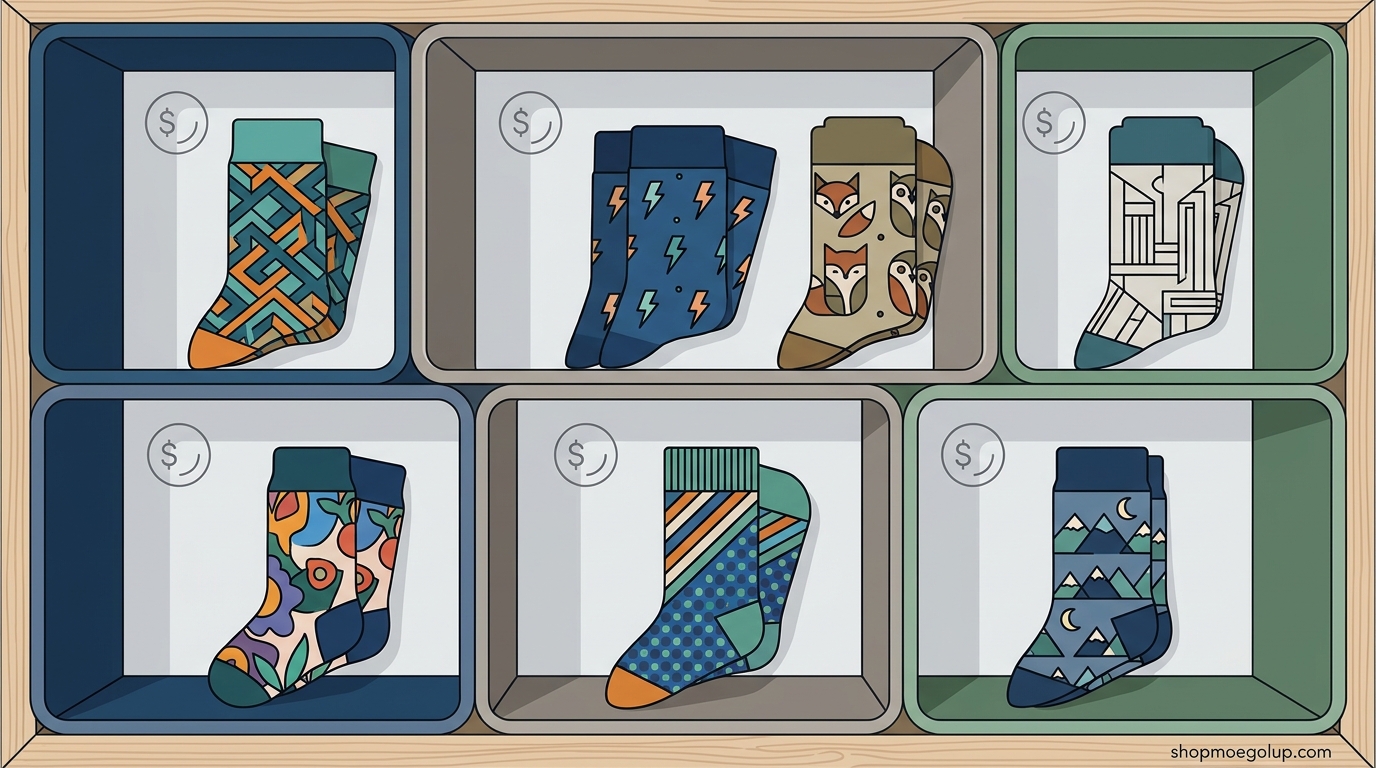 7 Top Independent Sock Brands with Bold Designs Under $20