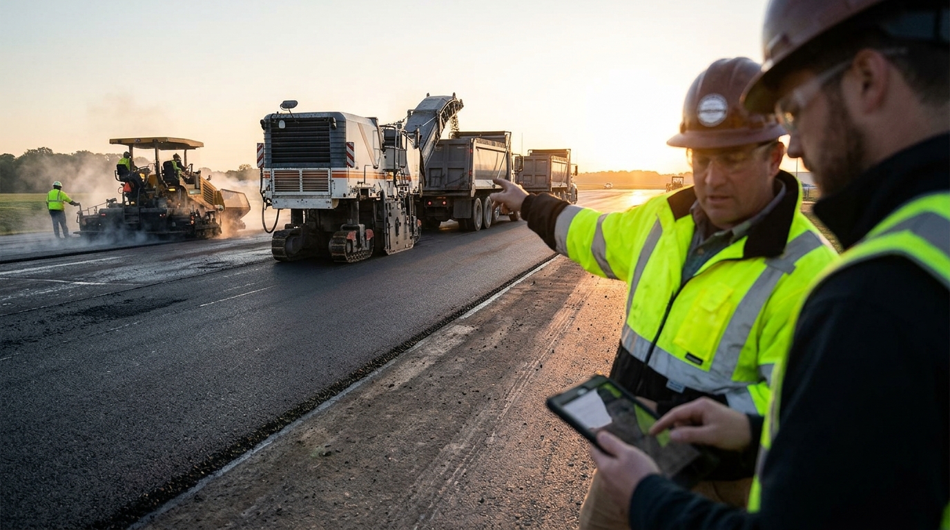 Efficient Crew and Equipment Allocation for Pavement Jobs