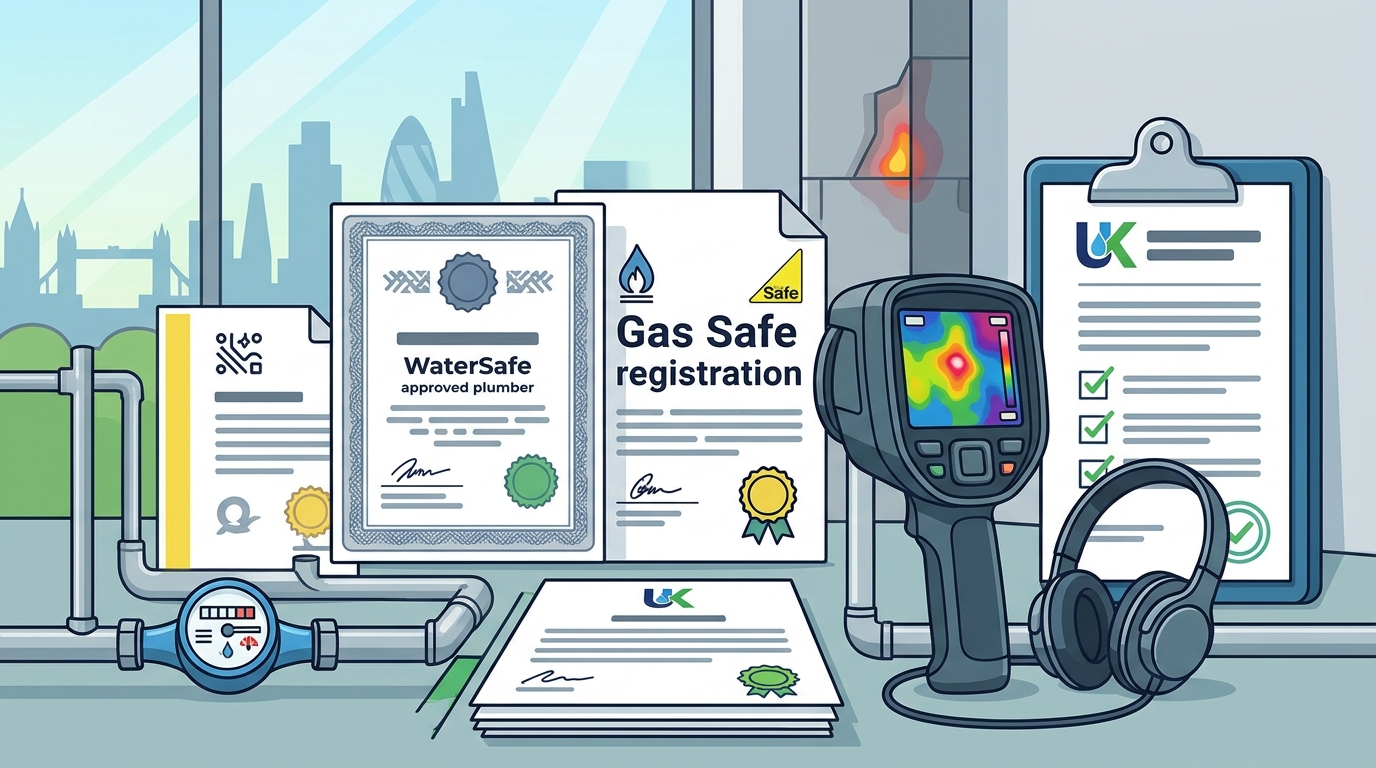 Certified Plumber Credentials for Leak Verification in London
