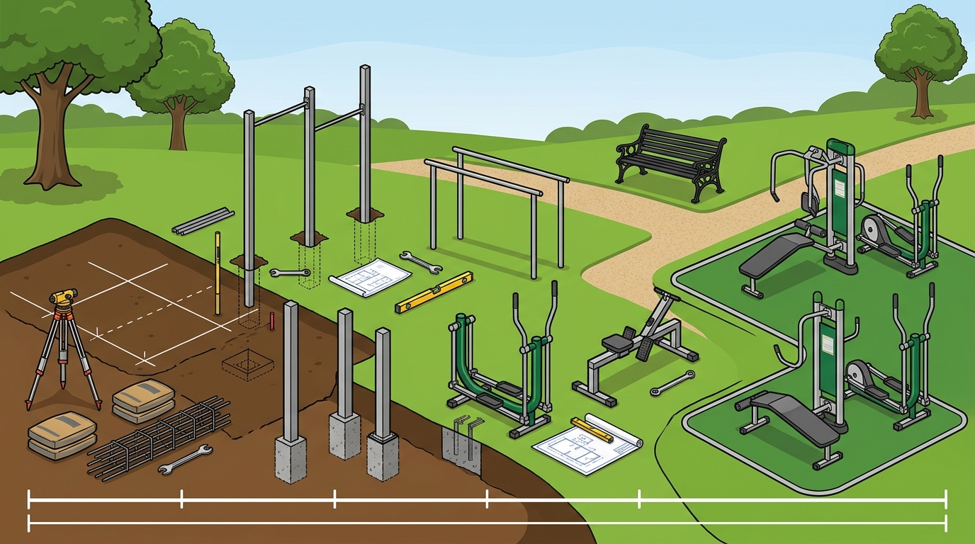 How Long Does It Take to Install Outdoor Fitness Equipment in UK