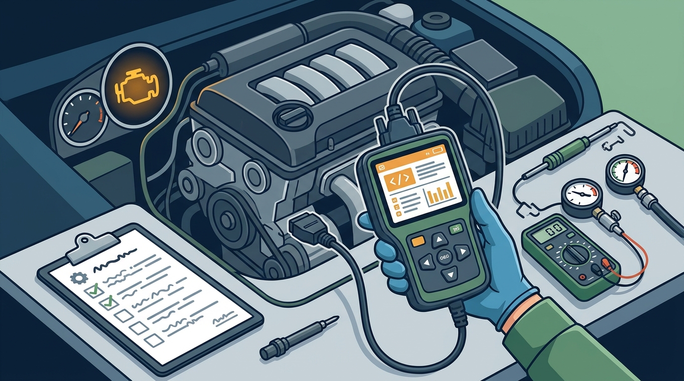 ASE Certified Technician Check Engine Light Diagnosis